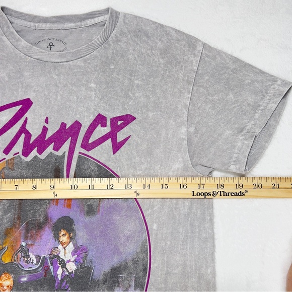 Official Prince Tee Shirt Purple Rain Womens XS Grey Short Sleeve - Picture 6 of 8